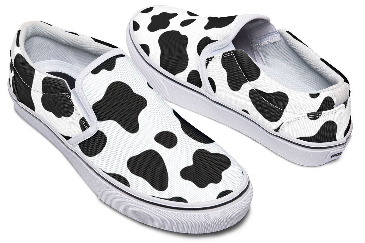 There's Large Cash In Cow Print Shoes